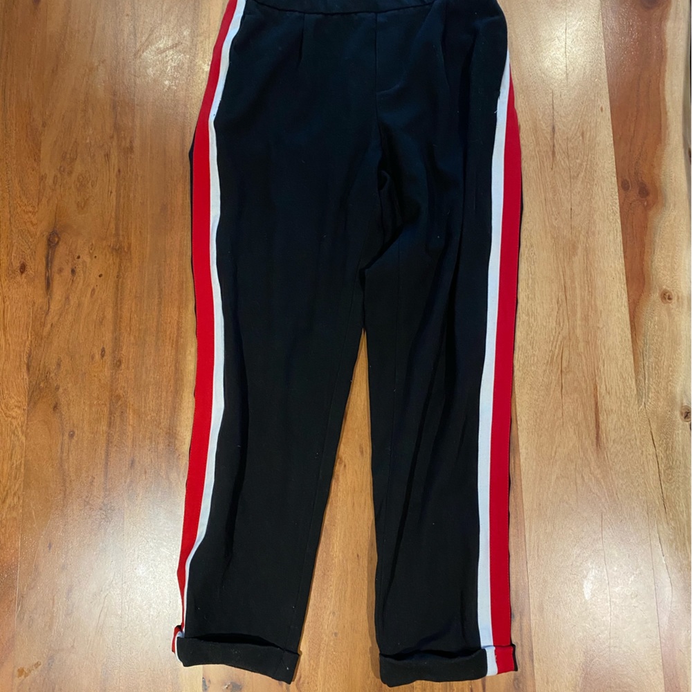 Zara jogger style trousers with stripe side detail size small